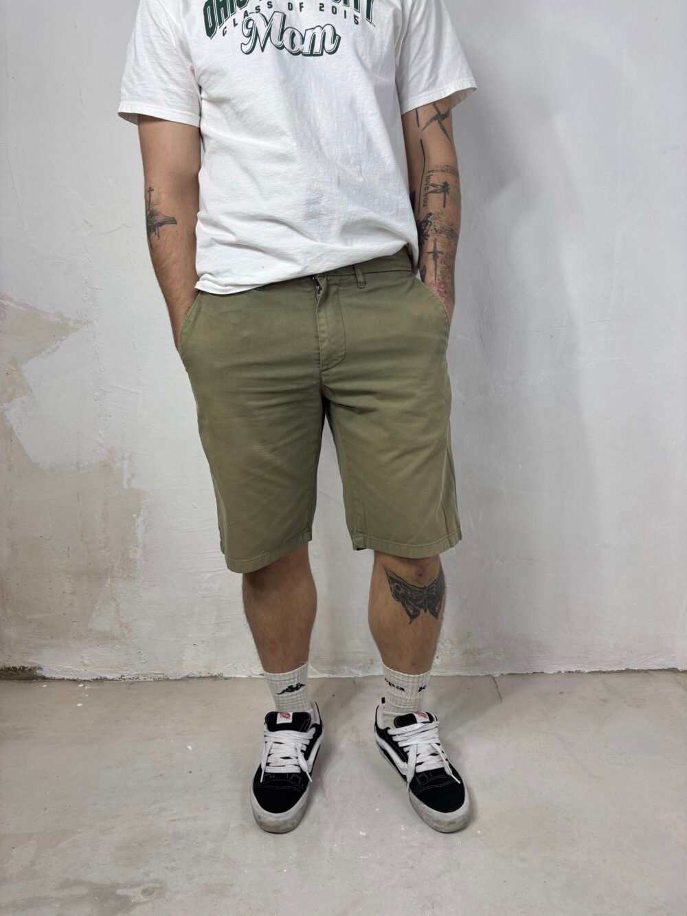 CARHARTT  CARGO GREEN SHORTS  - Imagen 3